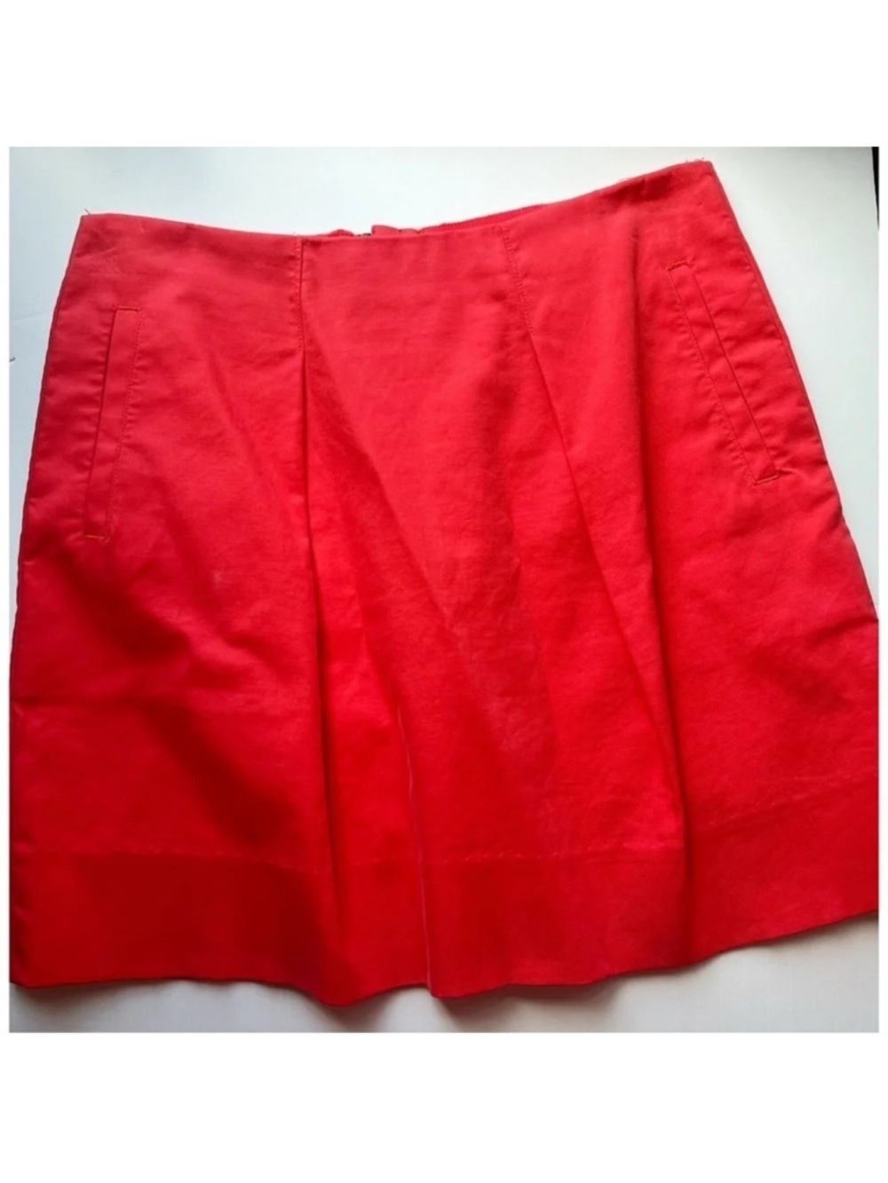 J. Crew • Flare Red Mini Skirt